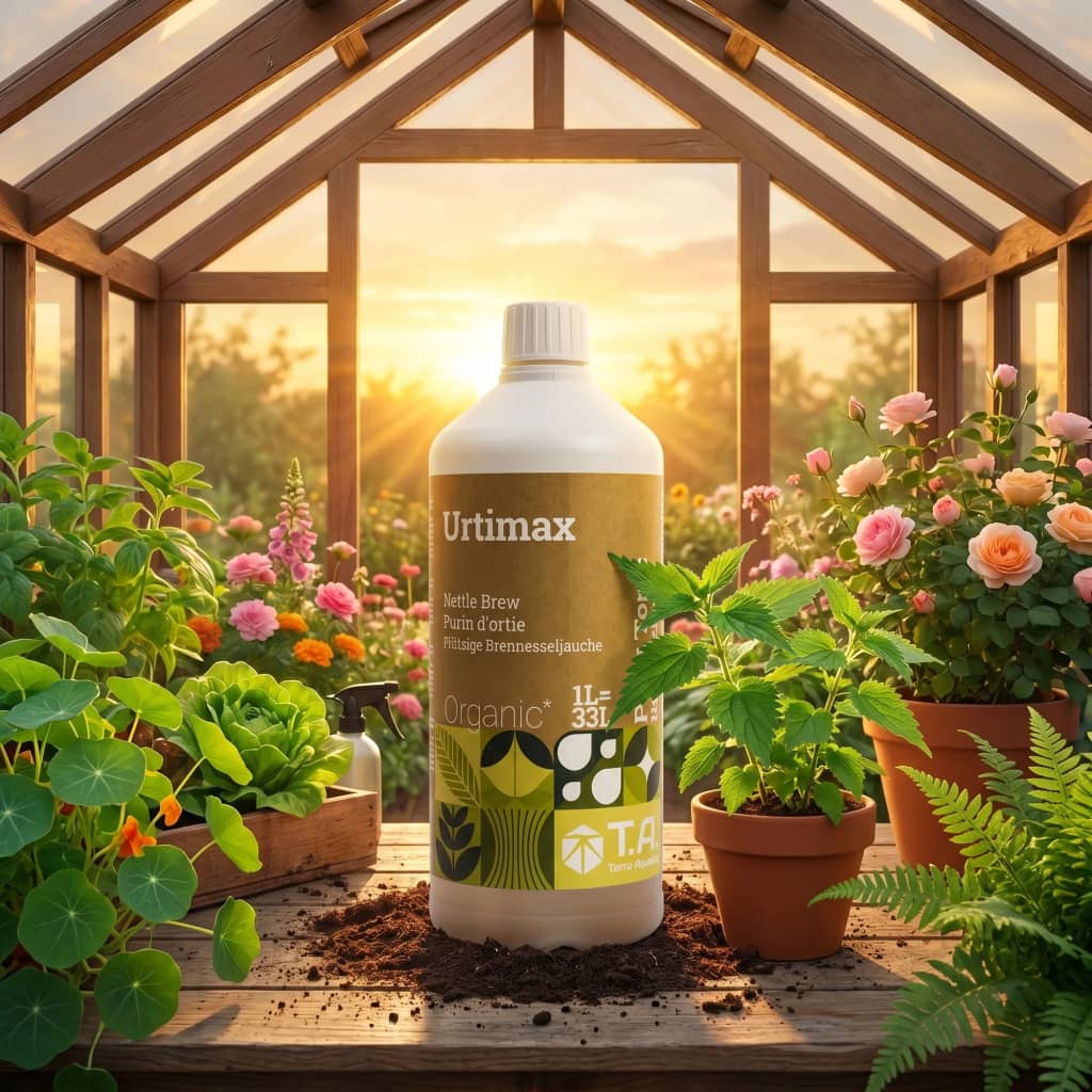 Terra Aquatica Urtimax, purin d'ortie substance de base UE, bouteille vue face