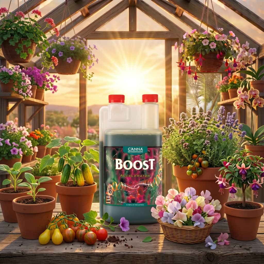 Canna Boost Accelerator 1L - booster floraison, bouteille vue de face